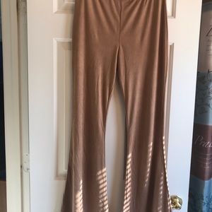 Elastic Waist, Wide Leg Pants - SIZE: M